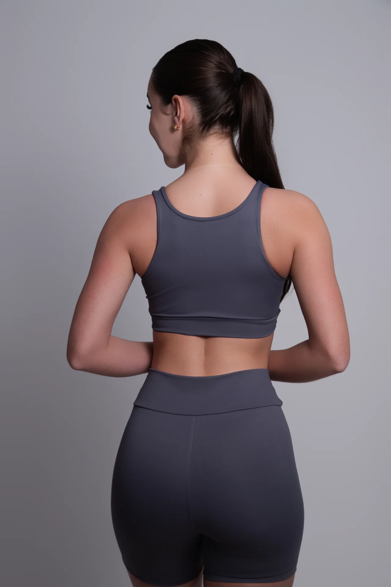 Conjunto Sculpt NEVUÉR — Cinza · costas